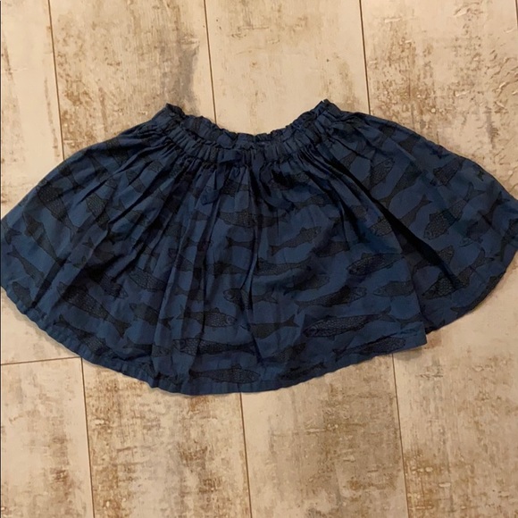 Bon Ton Brand Blue Fish Pattern Skirt Size 12 - Picture 1 of 3